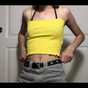 H&M yellow tank top